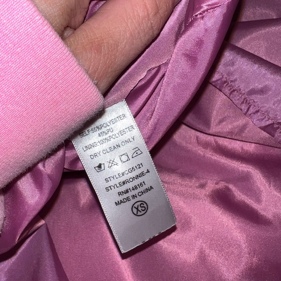 Buddy Love Ronnie Ruffle Short Dress Magenta Size XS Oversized - Picture 9 of 9